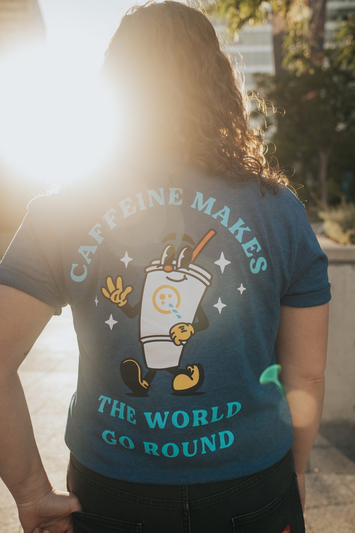"Caffeine Makes the World Go Round" T-Shirt