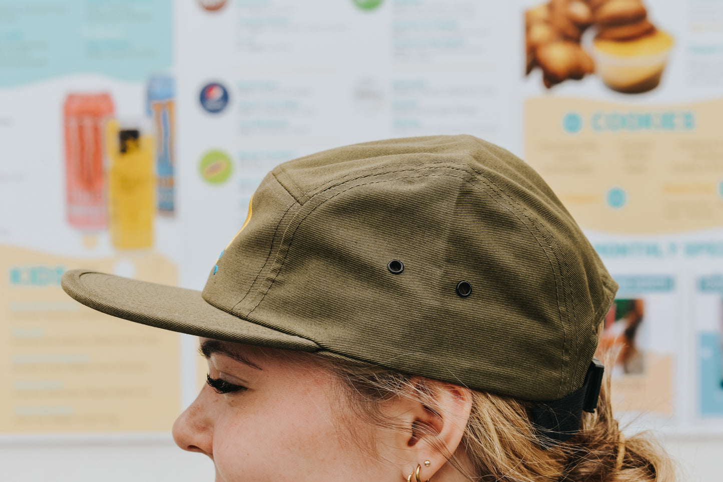 5 Panel Flat Brim Hat